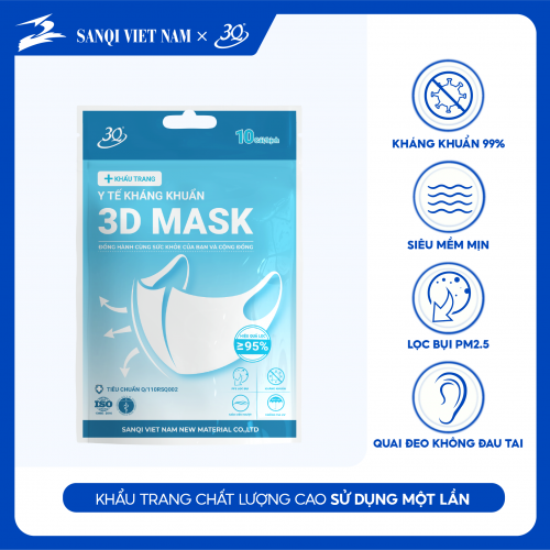 Khẩu Trang 3D – Bịch 10 cái